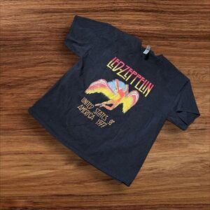 Gildan Led Zeppelin Black Graphic Tee Shirt